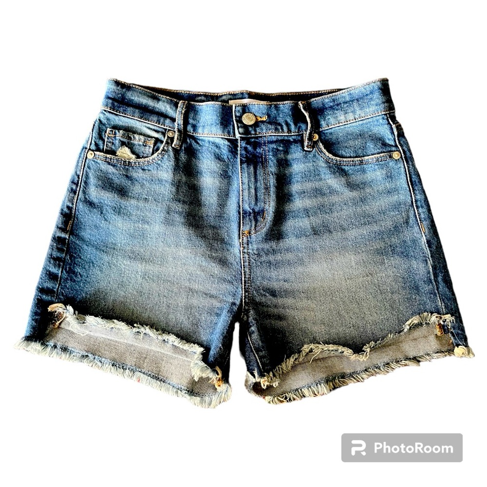 Bin 1, 82:Loft denim shorts. Gently used. Sz 24. Slight stretch.
